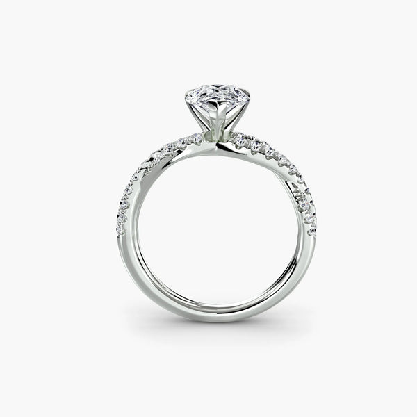 Twisted Pavé Sparkle - Pear