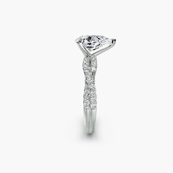 Twisted Pavé Sparkle - Pear