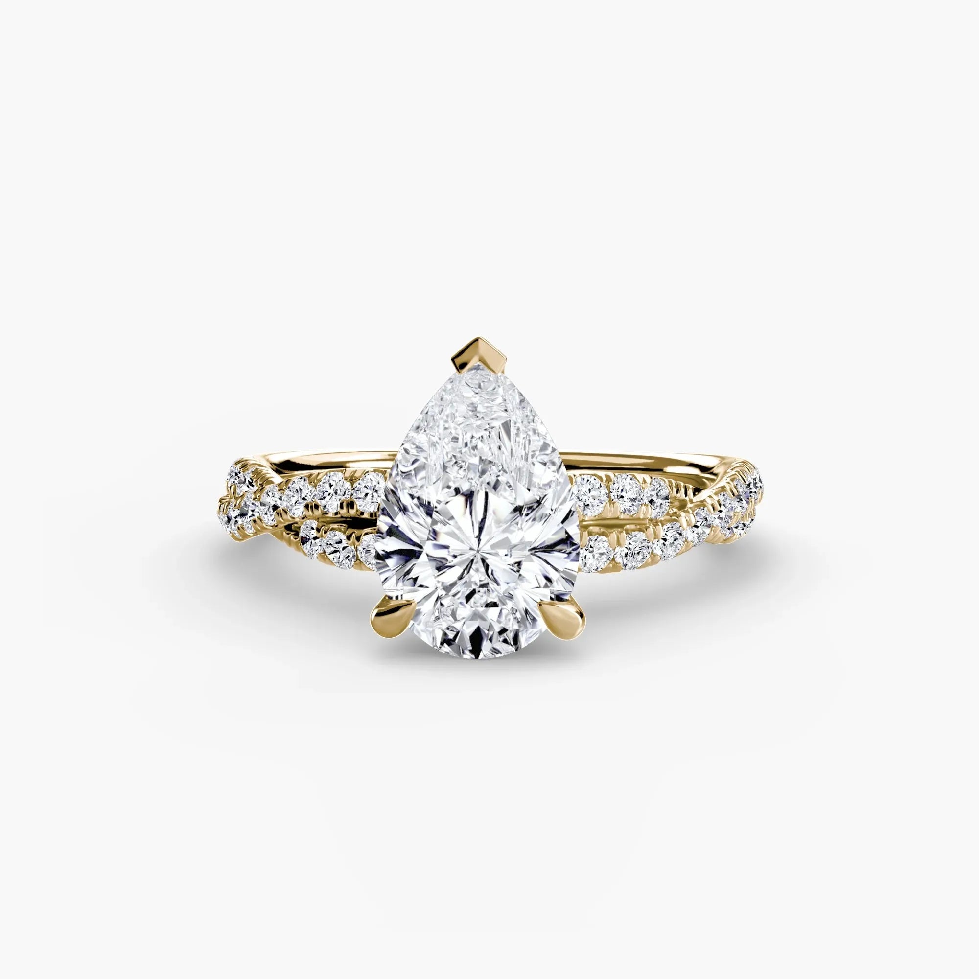 Twisted Pavé Sparkle - Pear