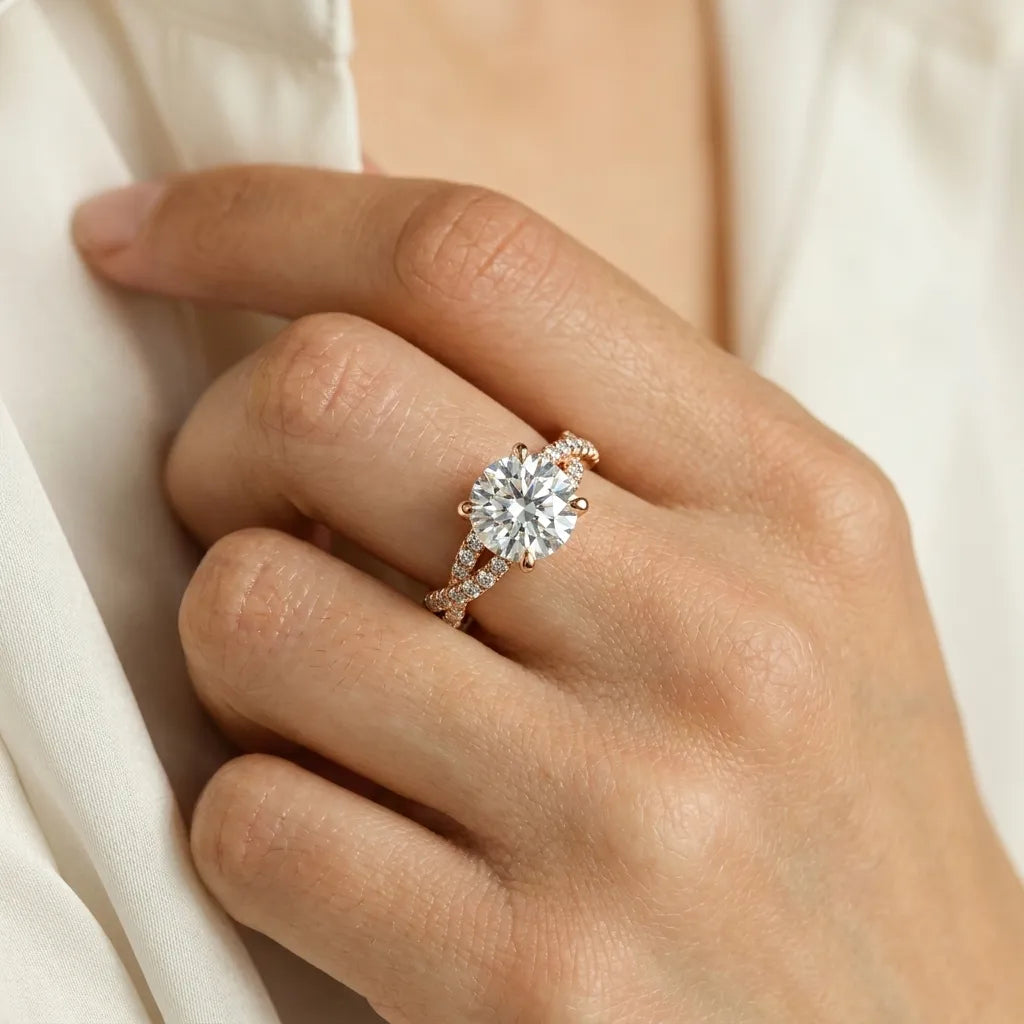 Twisted Pavé Sparkle - Round