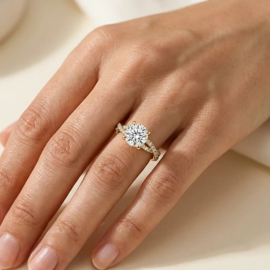 Twisted Pavé Sparkle - Round